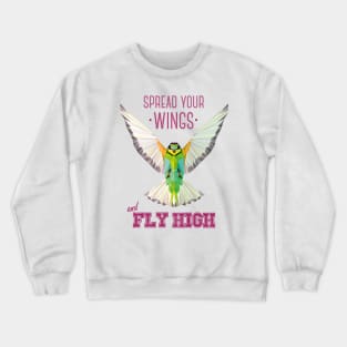 Geometric Bird (humming bird) - Spread your wings Crewneck Sweatshirt